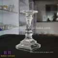 Home Decoration Use Crystal glass Candlestick Holder